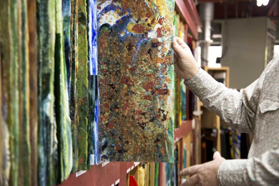 Inside the Rubaiyat Stained Glass Studio Avenue Calgary