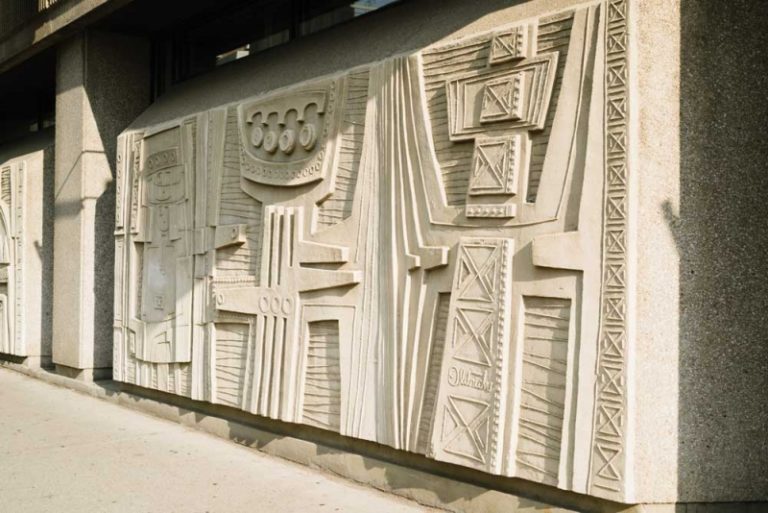 Work of Art Concrete Murals (Untitled) by Robert Oldrich Avenue Calgary