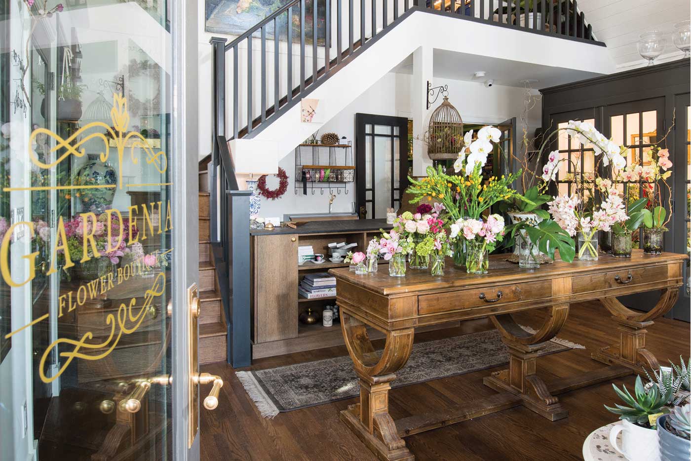 Inside Gardenia Flower Boutique's LiveWork Space in Marda Loop