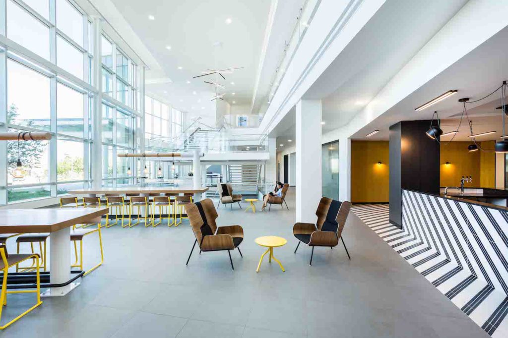 Inside Shaw Communications' Colourful and Collaborative Barlow Office Avenue Calgary