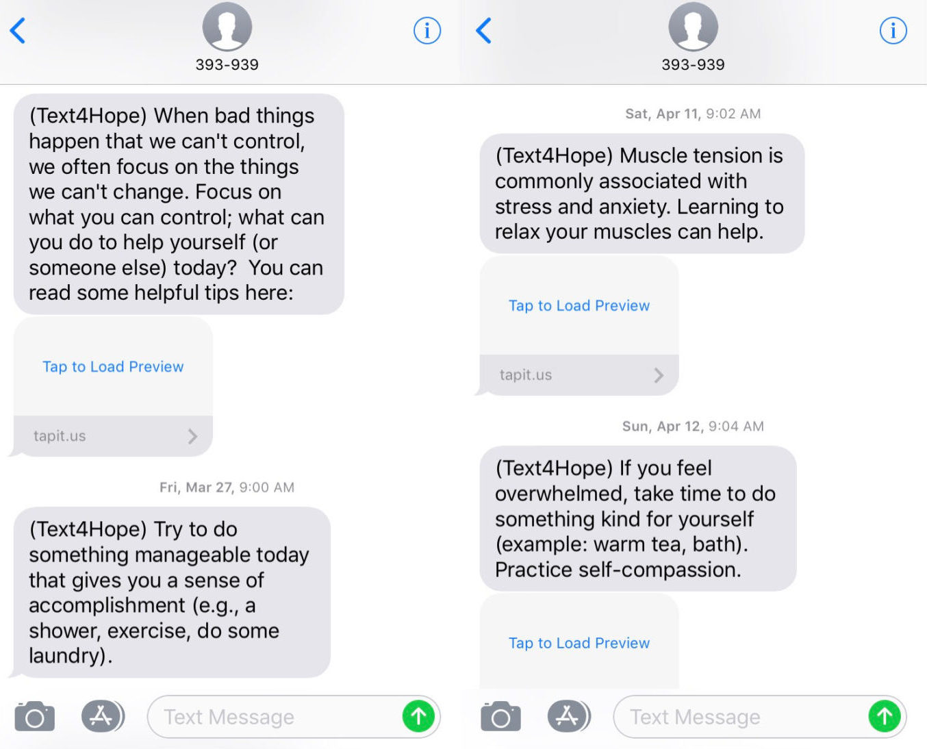 Text4Hope Offers Encouraging Text Messages Aimed at Mental Health