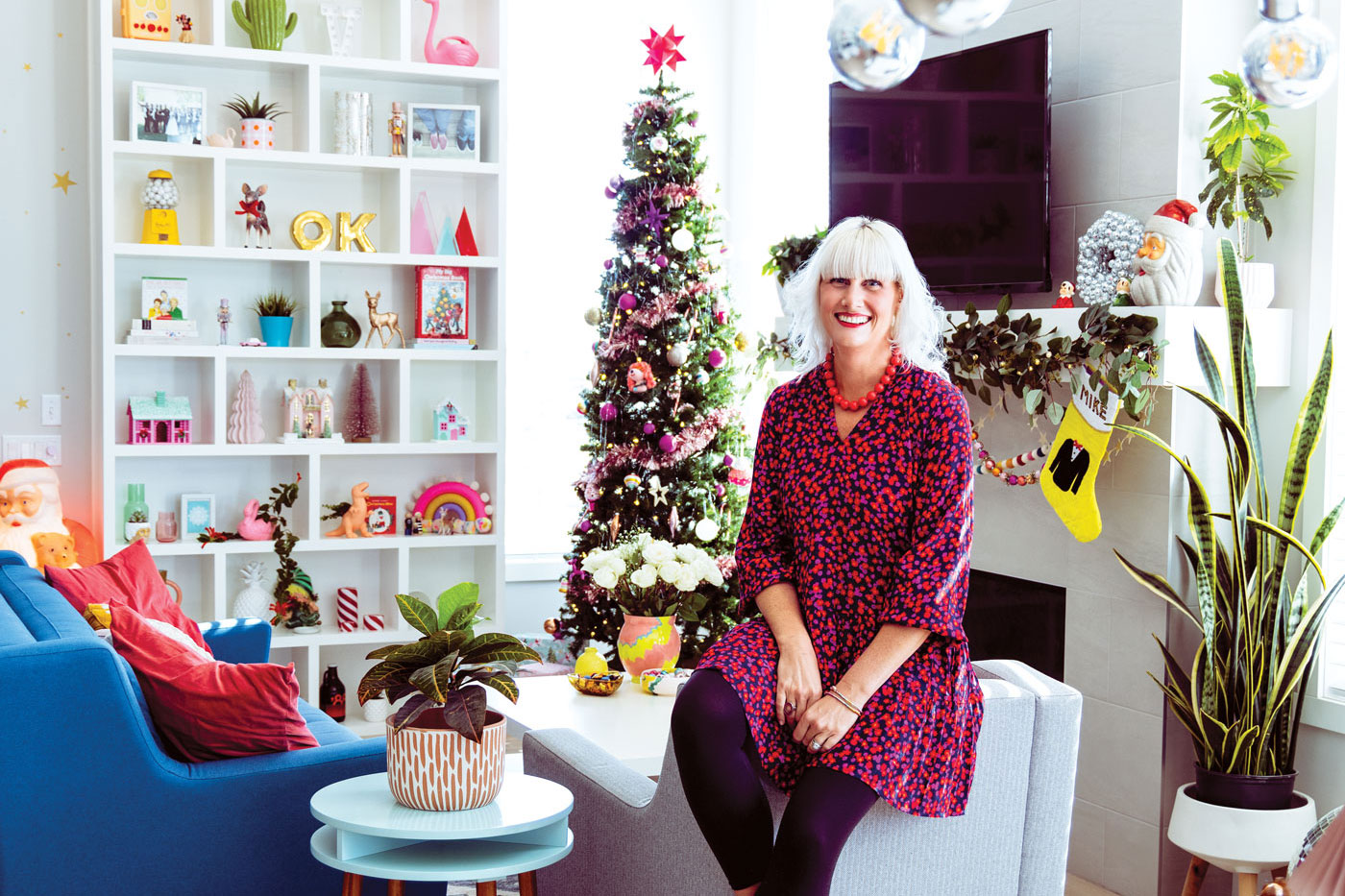 Inside a Calgary Home Decked Out in Colourful Holiday Decor Avenue