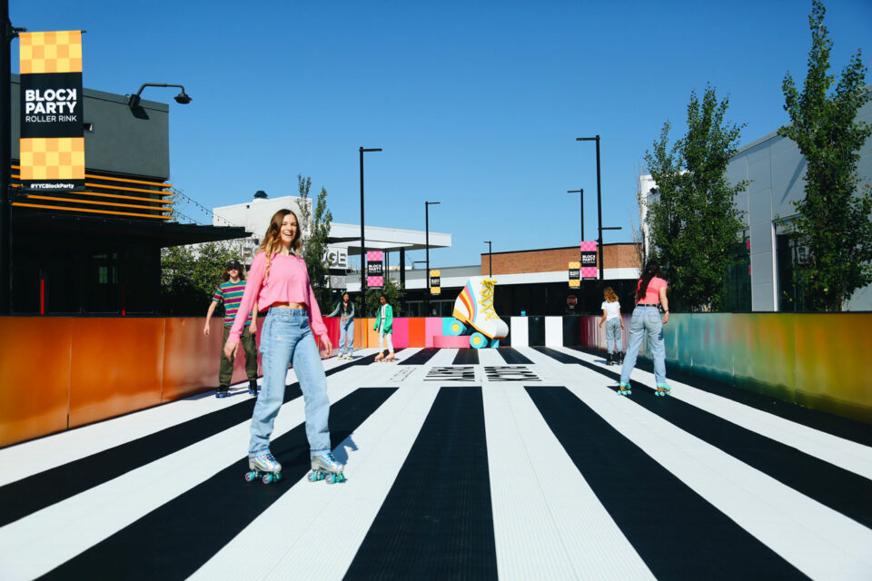 YYCBlockParty Returns With an Outdoor Roller Skating Rink at Deerfoot