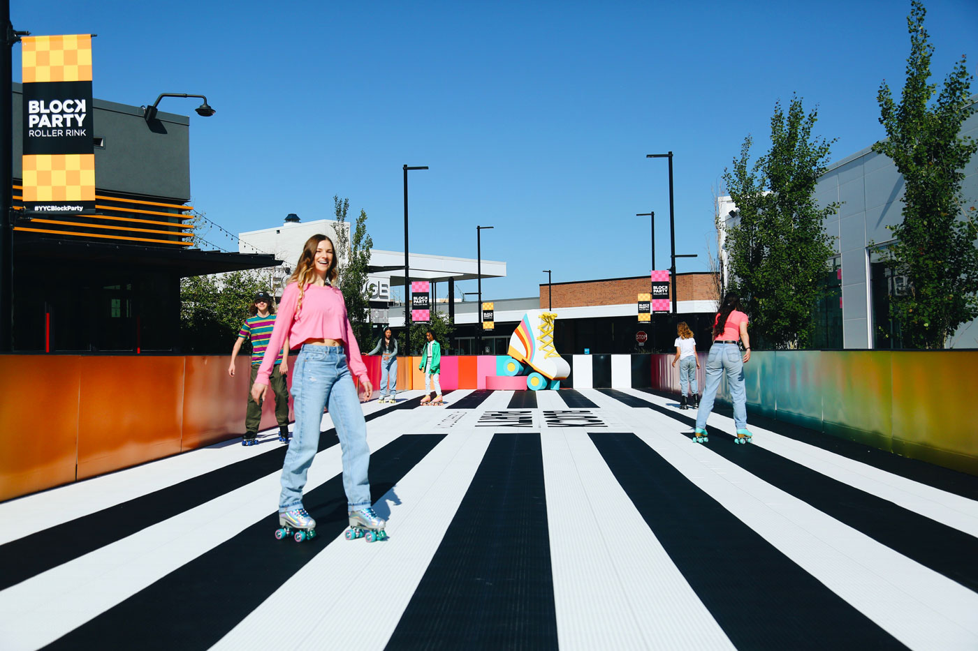 YYCBlockParty Returns With an Outdoor Roller Skating Rink at Deerfoot