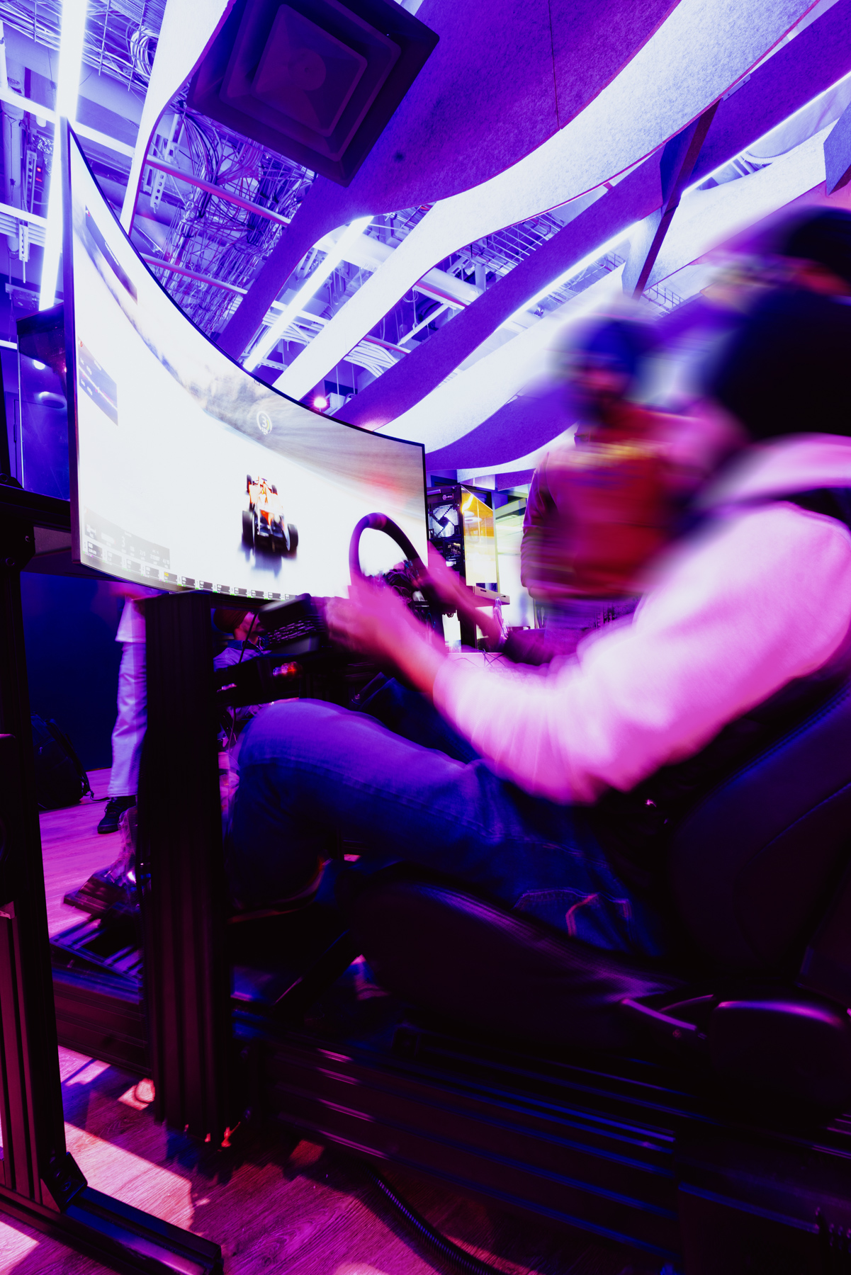 Players at the Bow Valley College esports arena.