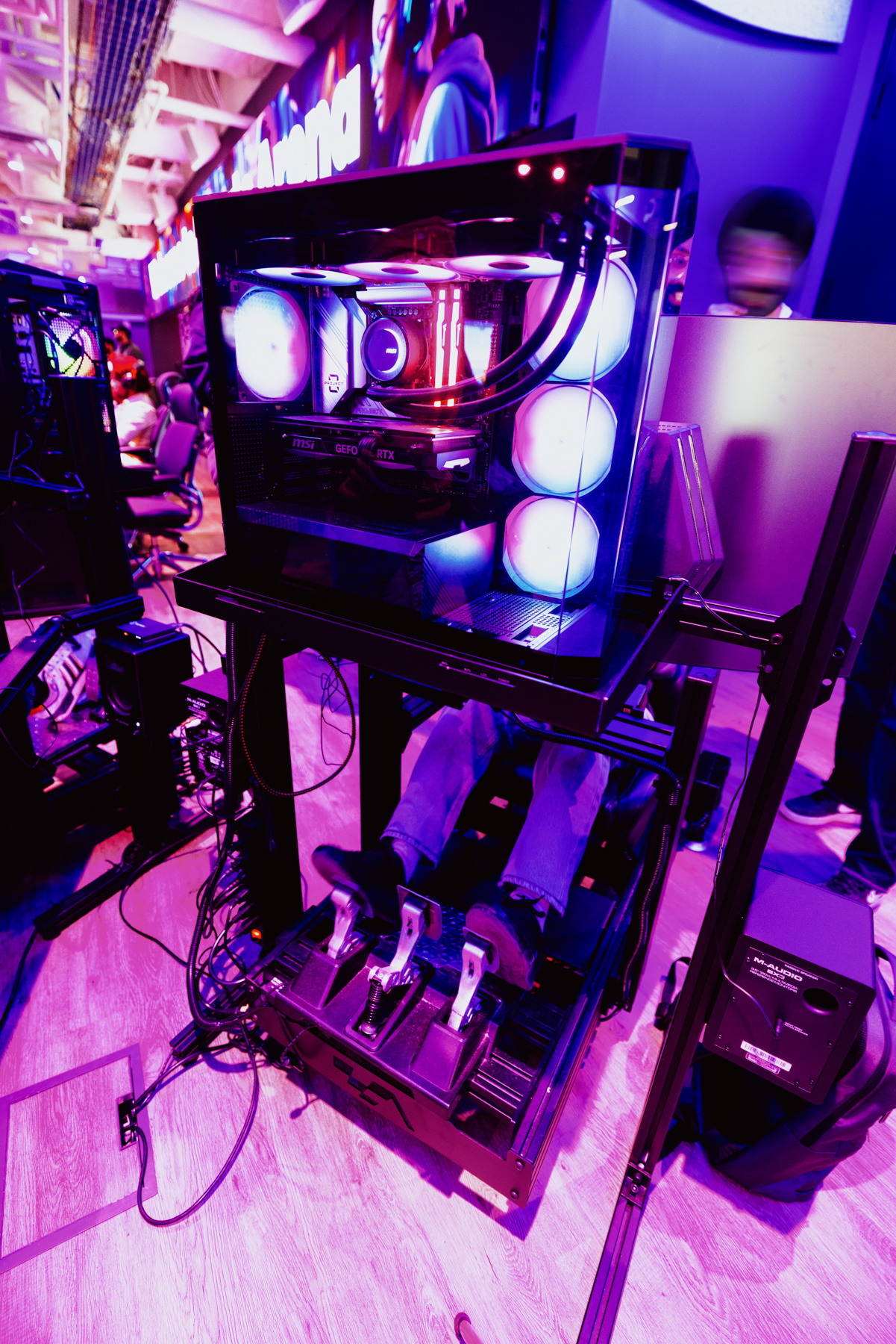 A console at the Bow Valley College esports arena.