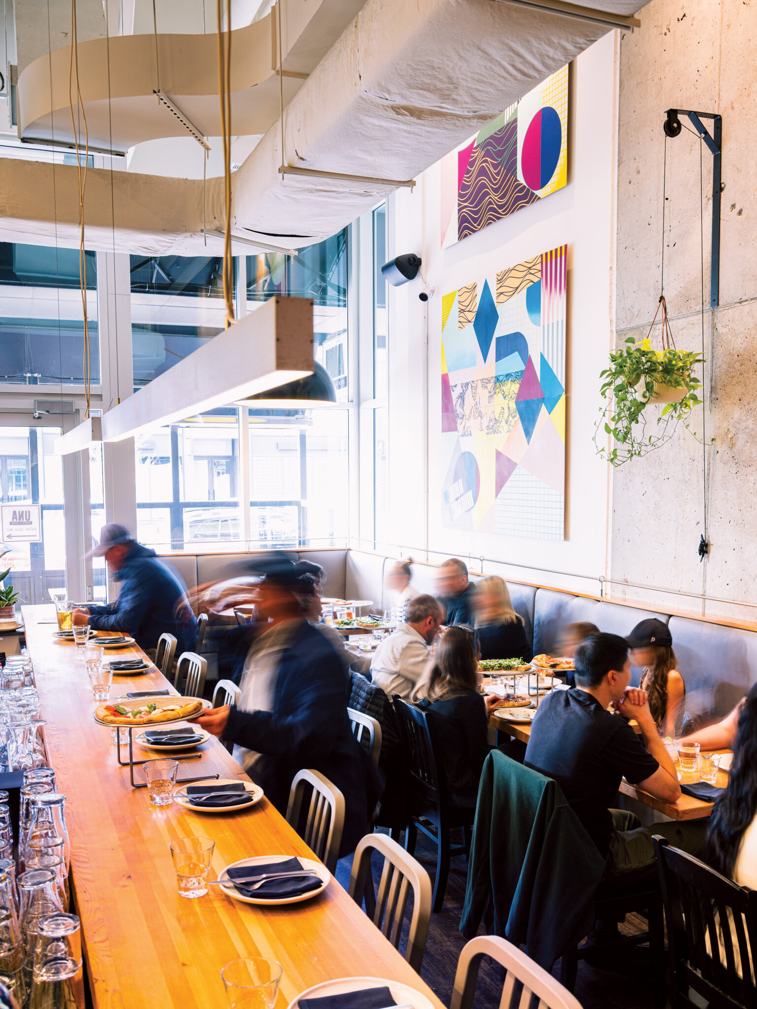 A restaurant interior