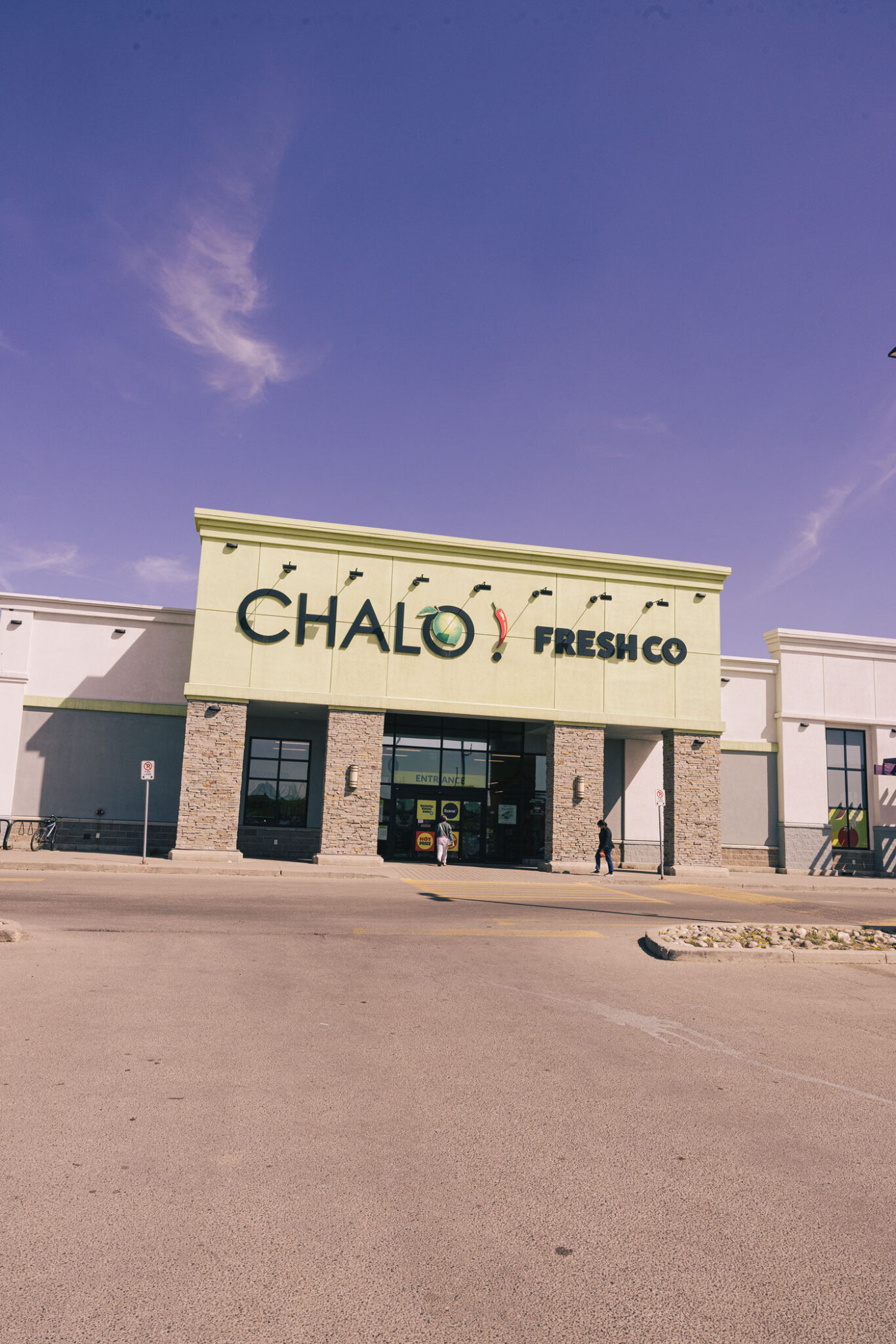 A grocery store storefront