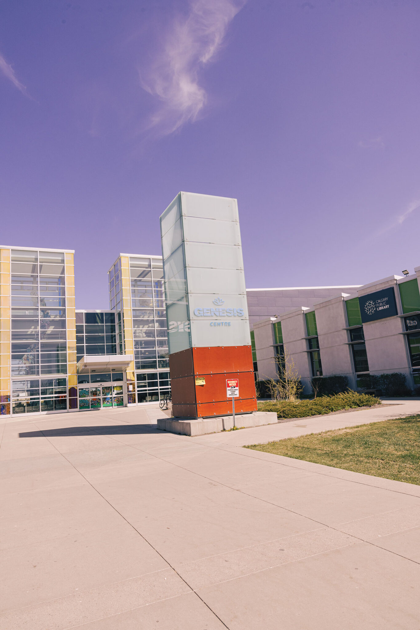 The exterior of the Genesis Centre