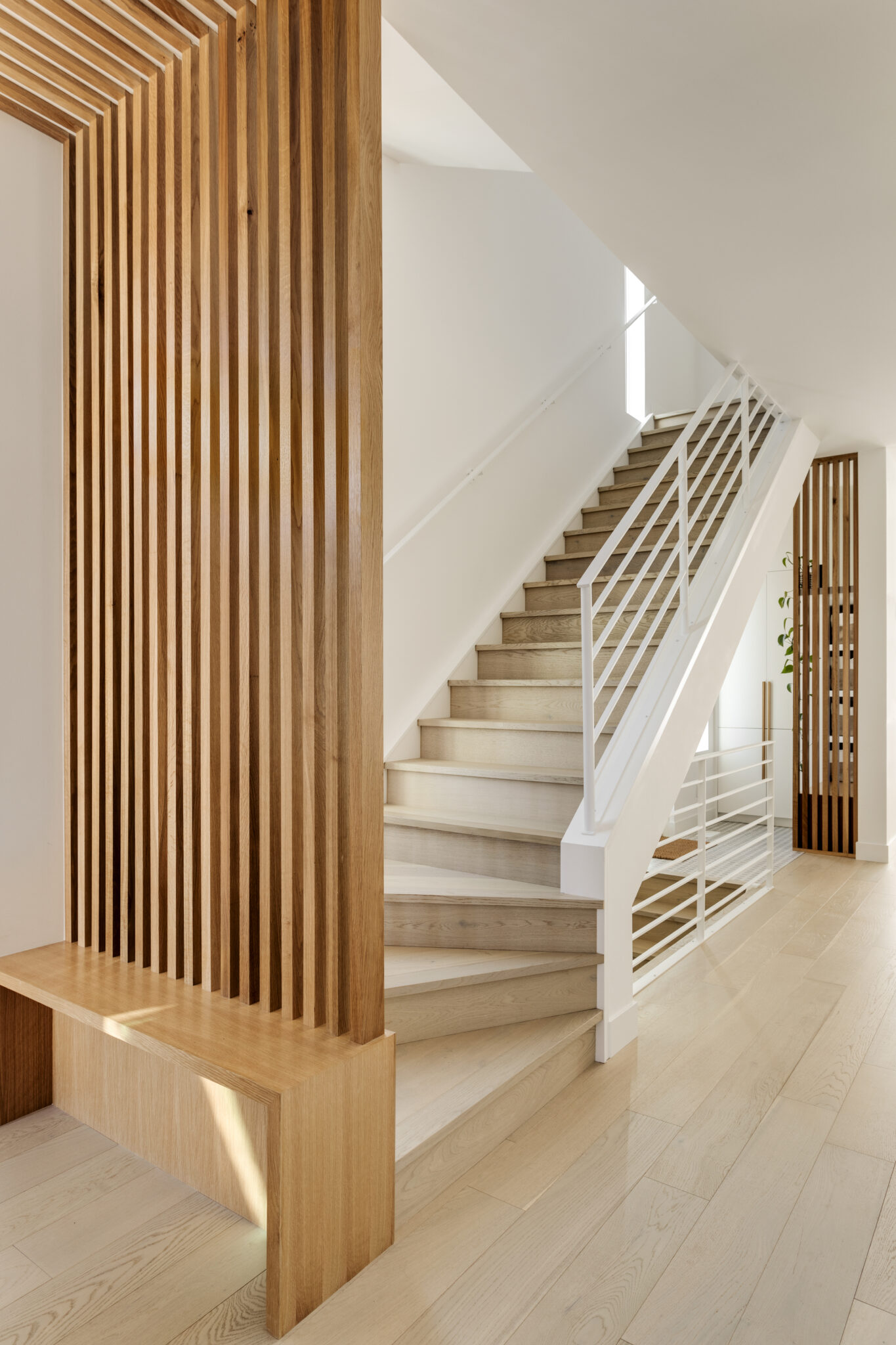 A home entryway and staircase