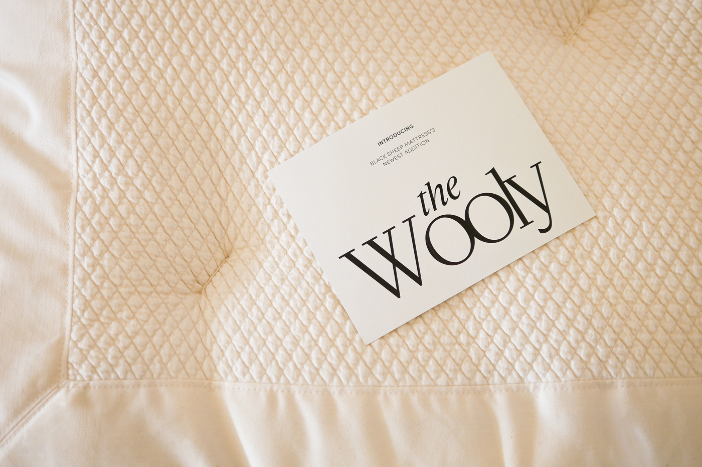The Wooly mattress topper. 