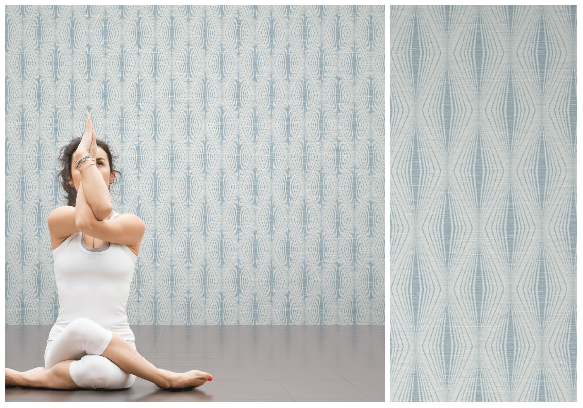 Namaste by Candice Olson fabric-backed vinyl wallcovering from Metro Wallcoverings.