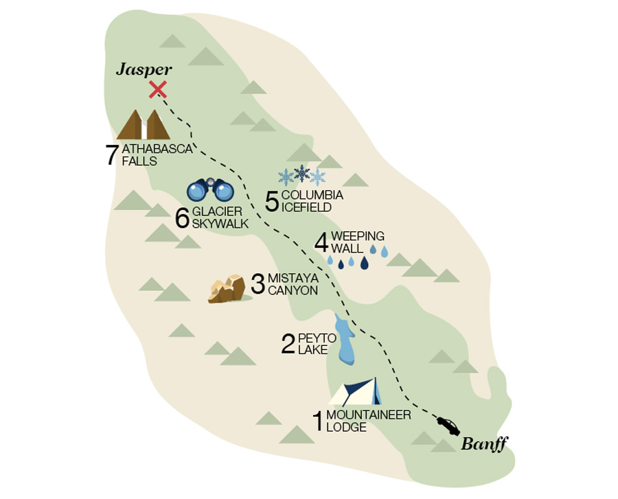 Banff And Jasper Map What To Know And Where To Stop When Driving The Icefields Parkway - Avenue  Calgary