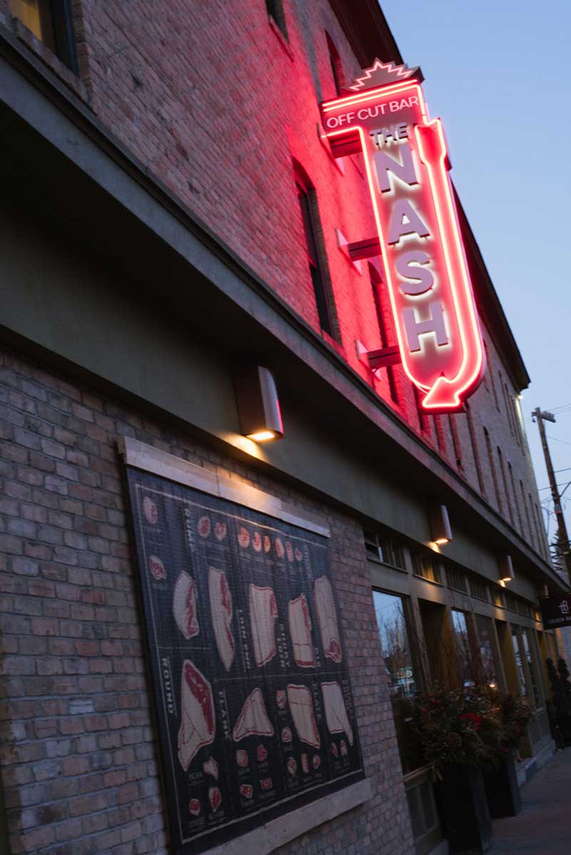 The Nash anchors the restored National Hotel building in Inglewood.