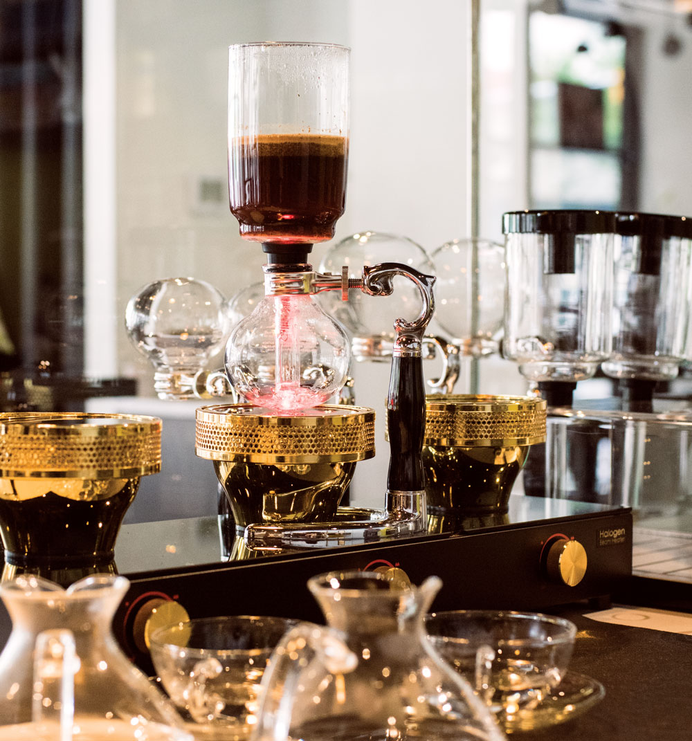 Syphon coffee at Café Blanca.