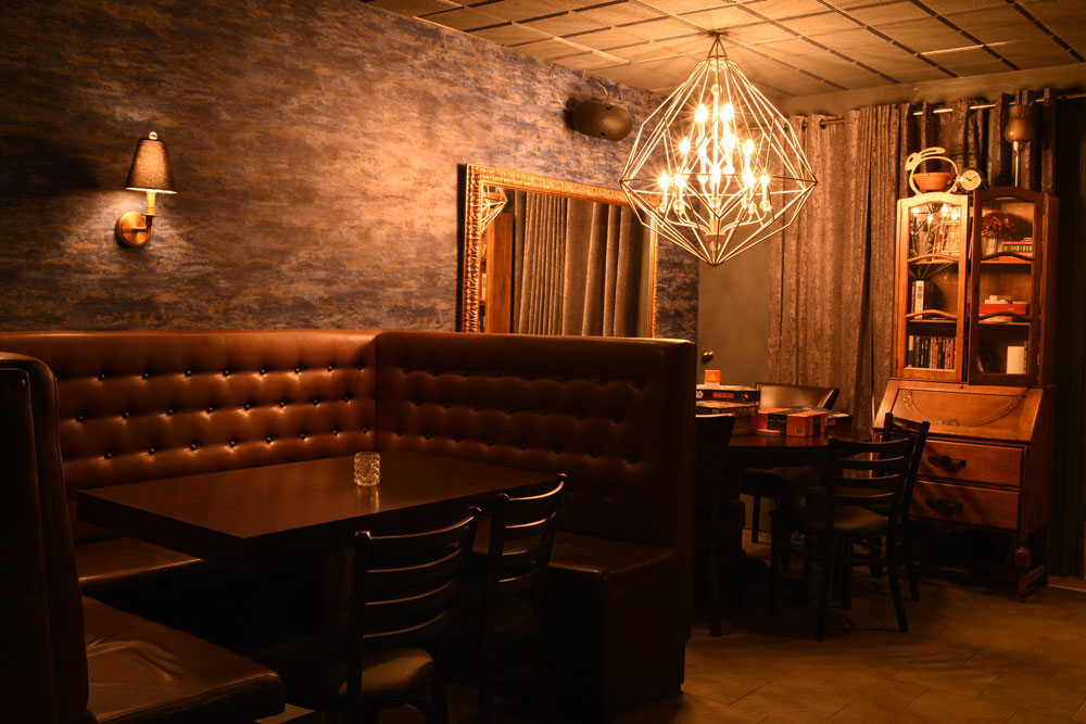 Inside the newly reinvented and rebranded Oak Tree Lounge.