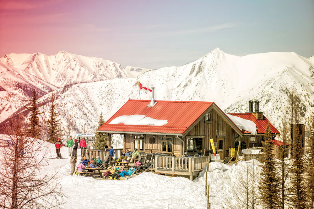 Summit Hut exterior.