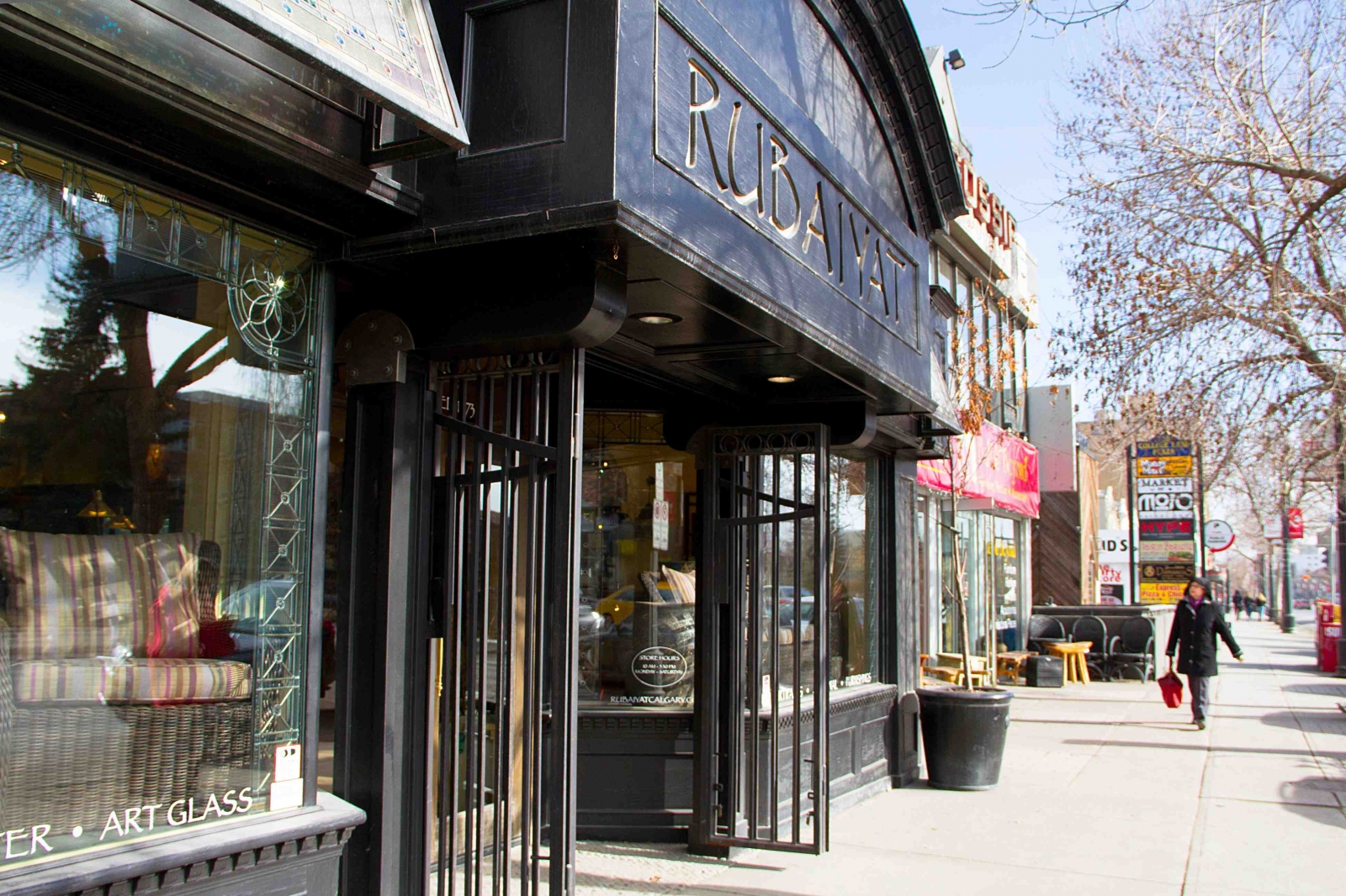 Rubaiyat is located in the heart of Calgary's trendy 17th Avenue S.W. shopping district.