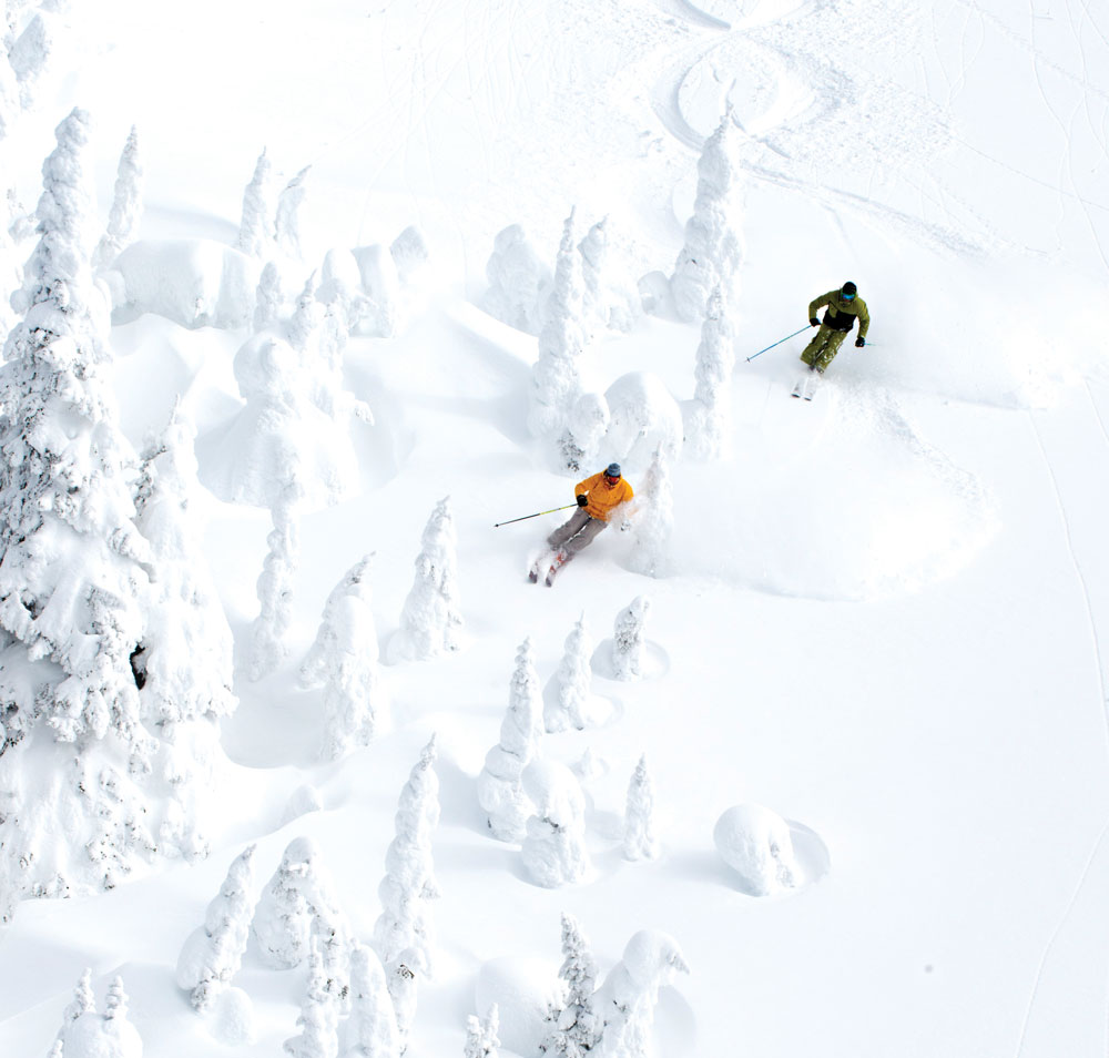 In-bounds “backcountry-style skiing.”