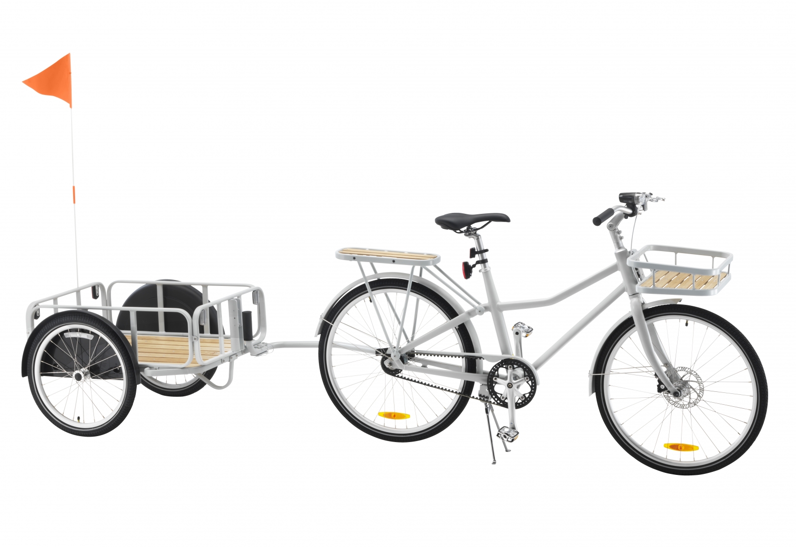 The unisex SLADDA bike with the trailer.