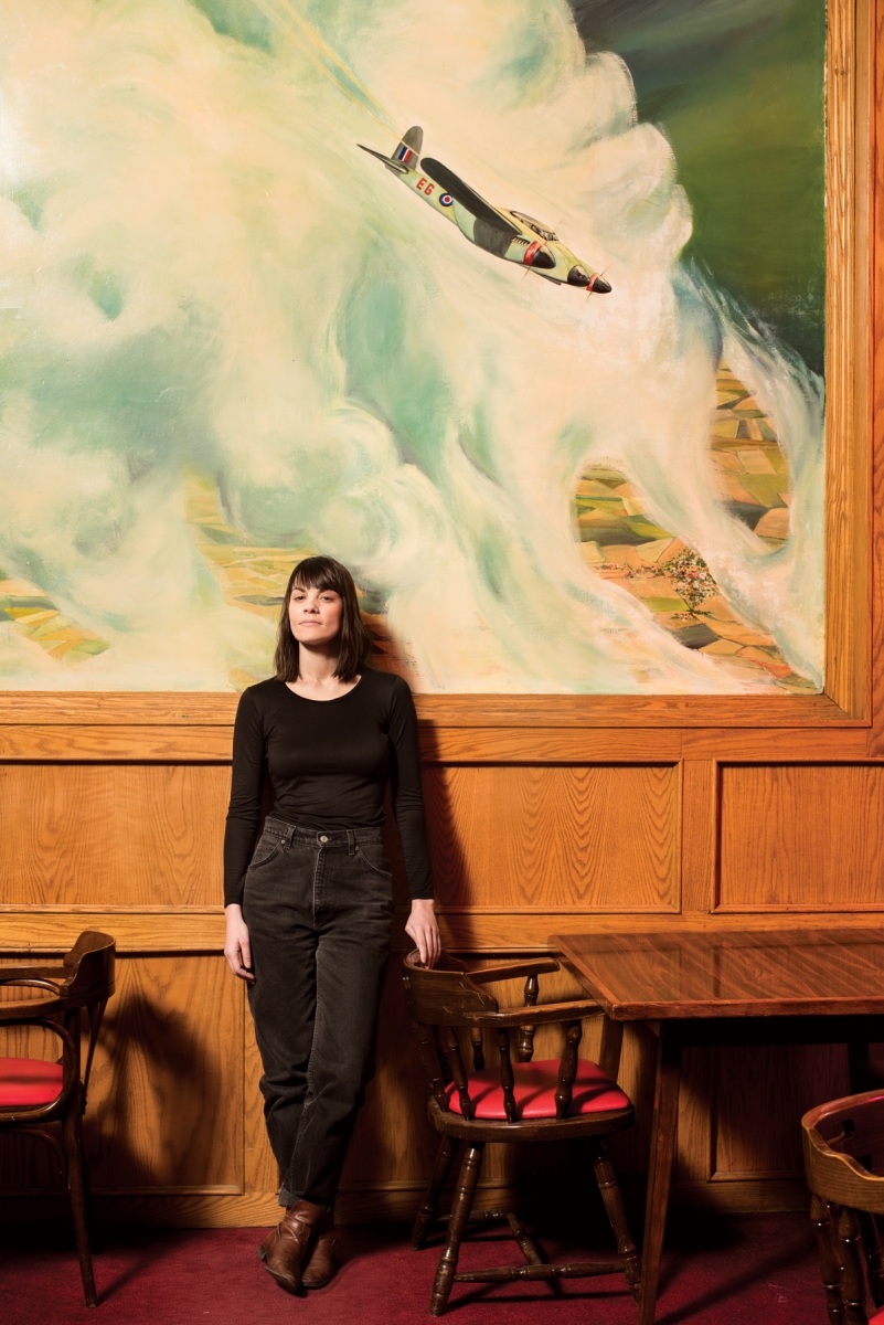 Sled Island executive director Maud Salvi at the R.C. Legion No. 1, a key venue for the festival.