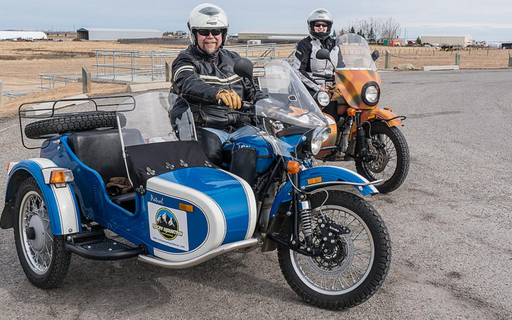 Warren Cummins and Nicole Egli of Rocky Mountain Sidecar Adventures.