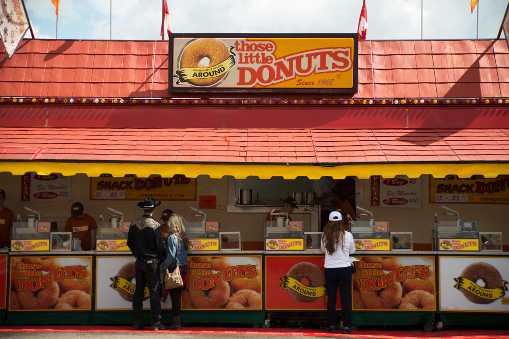 Every Stampede veteran has their favourite mini doughnut booth. The one near the Erlton Entrance Gate? Or the one closest to Weadickville? Either way, no visit to the Stampede is complete without at least one little bag of cinnamon-sugar dusted treats.