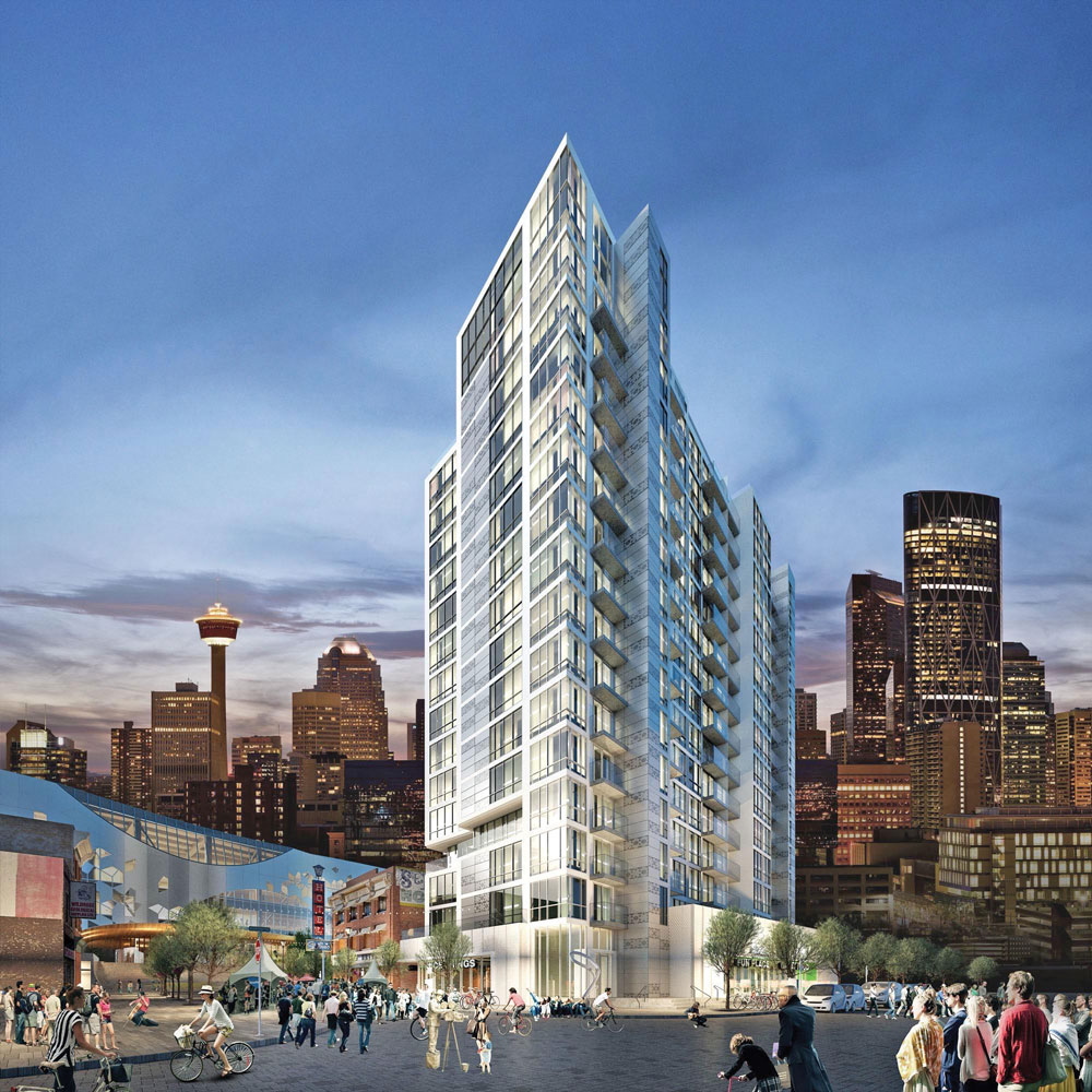 N3 in the East Village will be a hub of urban living, with space-conscious floor plans and no titled parking stalls.