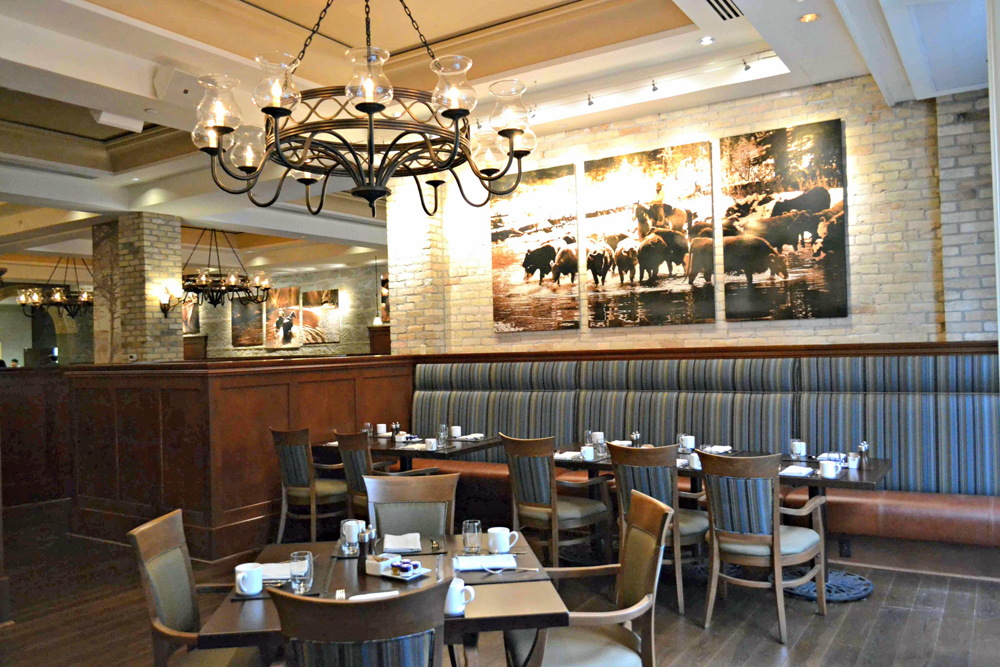 Thomsons in the Hyatt offers upscale Canadian cuisine and free underground parking.