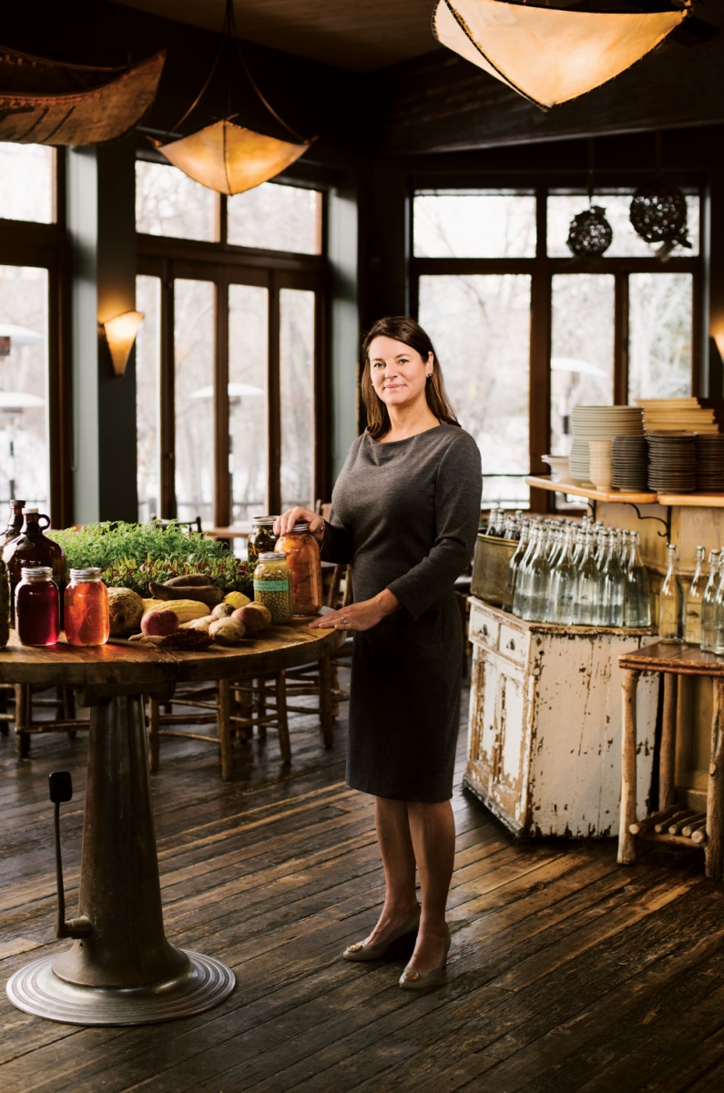 Owner Sal Howell with a selection of locally sourced and house-made ingredients.