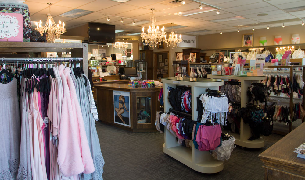 The interior of Knickers 'n Lace.Â