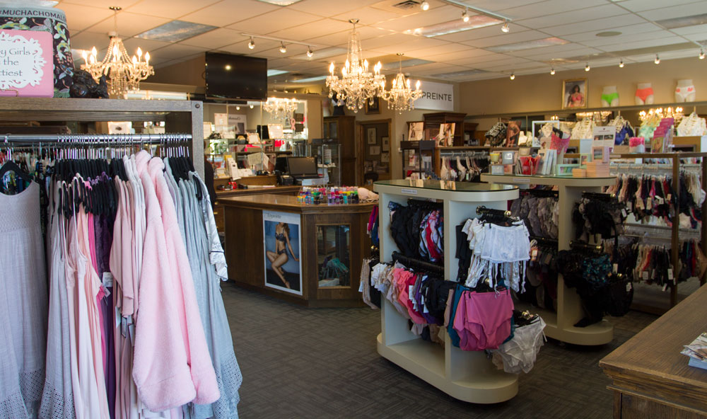 The interior of Knickers 'n Lace. 